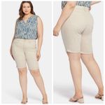 NYDJ  Briella Straight Leg Lift Tuck‎ Technology Jeans Shorts 11" Beige Size 14 Photo 1