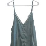 Mustard Seed sage green camisole with lace inlay Photo 2