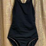 Speedo black endurance one piece swimsuit, criss cross back, size 8 Photo 0