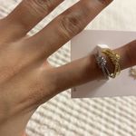 Nordstrom Rack NWT Covet Set of Two Stackable Knot Ring Set size 6 Photo 2