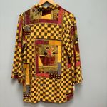 Jams World Vintage  Button Up Floral Blouse Cotton S Photo 6