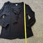 Sundance  black long sleeve lightweight swim cover up size S Photo 7