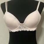 No Boundaries  T Shirt Bra Converts to Racerback Lace Frame 34C Pink Photo 0