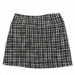 Flying Tomato  Black and White Tweed Mini Skirt with Pearl Accents Size M Photo 4