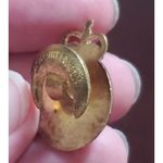 VTG Civil Defence Corps Enamel Hat Lapel Pin Badge Queens Crown Lion Gold Tone Photo 3