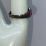 Handmade Antiqued Silver-Tone Pink Glitter Sparkle Ring Women's Size 8.5 Photo 2