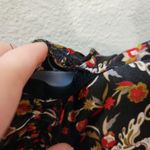 Apostrophe Y2K  Balloon Sleeve Floral Retro Boho Blouse Multicolor Size Small Photo 8