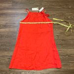 lungo l'arno NWT Lungo L’arno Sleeveless Linen Dress with Bow Detail Size Medium Poppy  Photo 9
