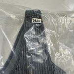 NWT S.Deer Ribbed V Neck Crop Top Shirt Womens L Mineral Wash Grey Bralette Gray Size L Photo 6