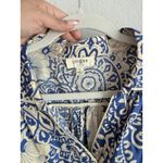 Umgee Blue Ruffle Sleeves Mini Dress Women's Large Boho Bloom Hippie Gypsy Photo 5