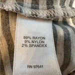 J Jill‎ Size Medium Striped grey & white Boat Neck Dress Gray Photo 4