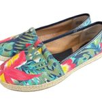 BOC Born Concept 9M Tropical Canvas Espadrille Slip On Shoes Flats. Blue/Multi Blue Size 9 Photo 1