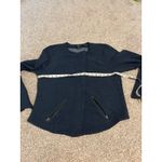 Torrid  Size 2 Jacket‎ Textured Knit Teal Green Moto Jacket Stretch 2X Photo 3