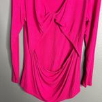 Eloquii NWOT Ribbed Long Sleeve Pink Top Open Back Stretchy Plus Size 18 / 20 Photo 8