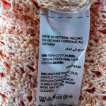 Chico's  Open Knit Sweater L Peach Crochet Pullover Lightweight Boho Layering Top Photo 6