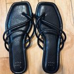 A New Day Black Strappy Sandals Photo 0