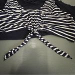 Expresso Sleeveless Navy Blue Tie Front Striped Dress/ Very Soft Size XL Photo 2