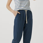 Pact ‎ Blue Organic Cotton High Rise Pants Photo 0