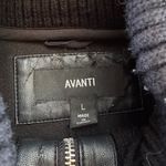 Avanti Black Long Hooded Zip Up Jacket Size Large Photo 4