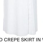 Altuzarra Mayumi white pleated side tie skirt Size 4 Photo 9