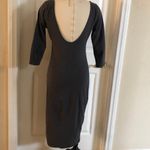 Timing  gray stretchy open back dress women's size L large Photo 2