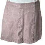 Free People New Modern Femme Mauve Vegan Suede Mini Skirt size 12 Photo 3