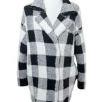 Primark  Buffalo Plaid Black/White Peacoat Style Heavy Sweater Jacket Size XS Photo 0