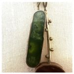 Copper brass colorful long pendant necklace Photo 7