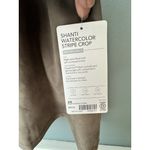 Athleta Shanti Tank Top Womens Sz 2X Watercolor Stripe Crop Racerback Yoga Gym Photo 2