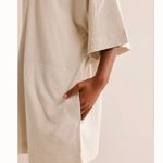 Free People FP BEACH | Essential Extreme Tee Mini Dress Beige Barnacle Island | Size Large Photo 2