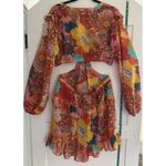 Girl Soul Tropical Floral Cut Out Ruffled Mini Dress Size M Size M Photo 5