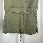 Sanctuary  Sleeveless Zip Front Vest Women's Khaki Army Green Cargo Style Pockets Photo 5