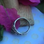 Natural Blue Labradorite Sterling Silver Detailed Ring size 8.5 Photo 4