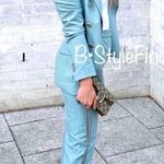 ZARA NWT  Skinny Cigarette Sea Green Pants Photo 4