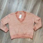 FRNCH  Paris Women’s Pink Chenille V-neck Sweater Size Small NWT Photo 6