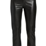 MOTHER THE HIGH WAISTED RIDER ANKLE PANTS JEANS FAUX LEATHER SIZE 27 BLACK NEW Photo 7