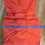 Missguided halterneck ruched front maxi dress tangerine orange NWT size 2 Photo 13