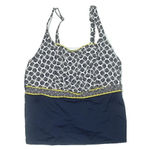 Lands' End  Navy Yellow Mix Square Neck Underwire Tankini Swim Top Plus Size 24W Photo 7