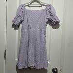 Light purple lilac puff sleeve ruched dress Size XS Photo 1