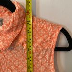 Wrangler  Pink Orange Sleeveless Pearl Snap Shirt Western Women's size Large Photo 6