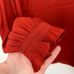 Scotch & Soda  Flutter Long Sleeve Burnt Orange Rust Blouse Size Small Photo 5