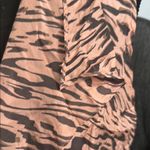 CAbi  Chic 100% Silk Pink and Dark Gray Sleeveless Wrap Top Size Large Photo 2