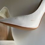 Shoe Dazzle "Esperanza" Glam Pumps White Gold Closed Pointed Toes Heels Size 6.5 Photo 9