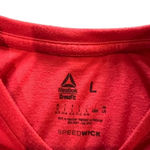 Reebok  Women's Large Red Crossfit Speedwick‎ Fitted Short Sleeve Workout T-Shirt Photo 3