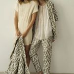 Raquel Allegra women’s Metallic open knit-trimmed distressed sweater dress XS S Photo 0