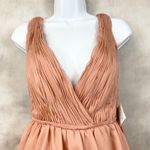 Mac Duggal Ienna For  Tiered‎ Gown Womens 4 Ruffled High Low Bodysuit Fairy Rose Photo 3