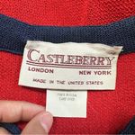 Castleberry Women’s Vintage Cardigan Knit Sweater Longsleeve in Red Size 8 Photo 8