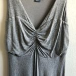 Anthropologie Maeve Dress Sleeveless Knit Midi Heather Grey Handkerchief Hem XS Photo 7