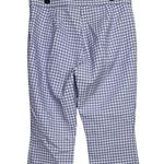 ZARA  Checkered High Rise Straight Leg Stretch Ankle Dress Pants L Purple White Photo 4