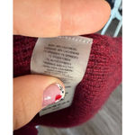 margaret o'leary Hooded Cashmere Wrap Sweater Sz XS Red Fairytale Cozy Photo 6